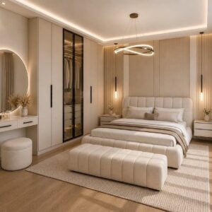 Designer Fabric Bed