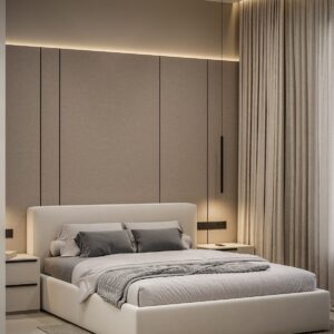 Contemporary Wooden Bed